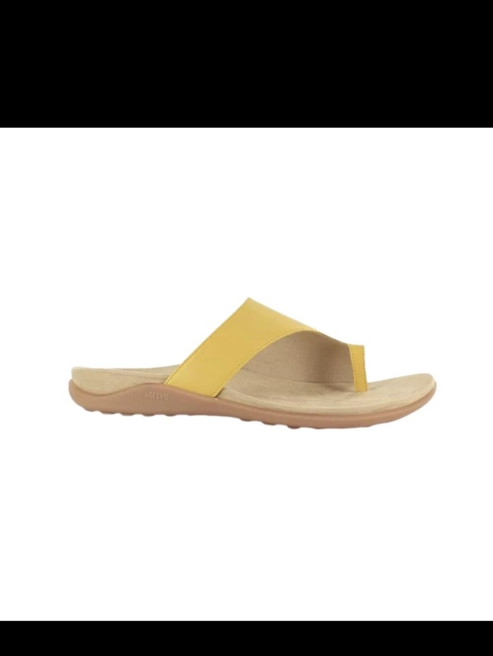 Strive Capri III Womens Ray Flower Leather Supportive Toe Post Sandals